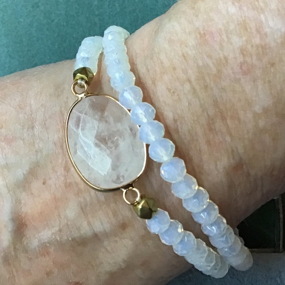 Crystal Stackable Bracelet Set of 2 - Picture 9 of 13